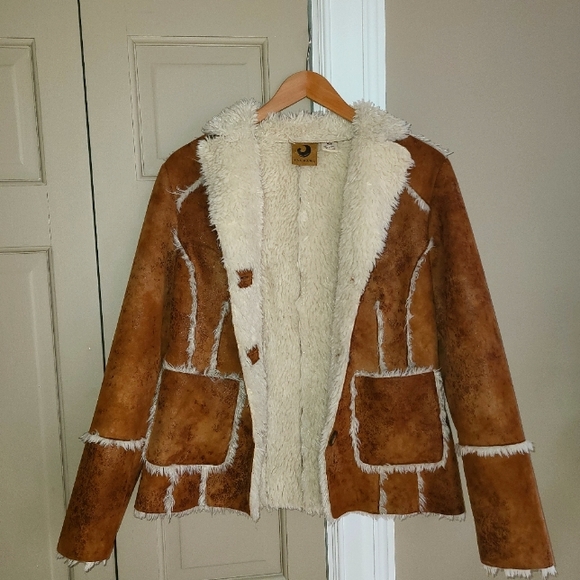 TSUNAMI WOMENS FAUX SUEDE & LINED JACKET MEDIUM - Picture 5 of 12